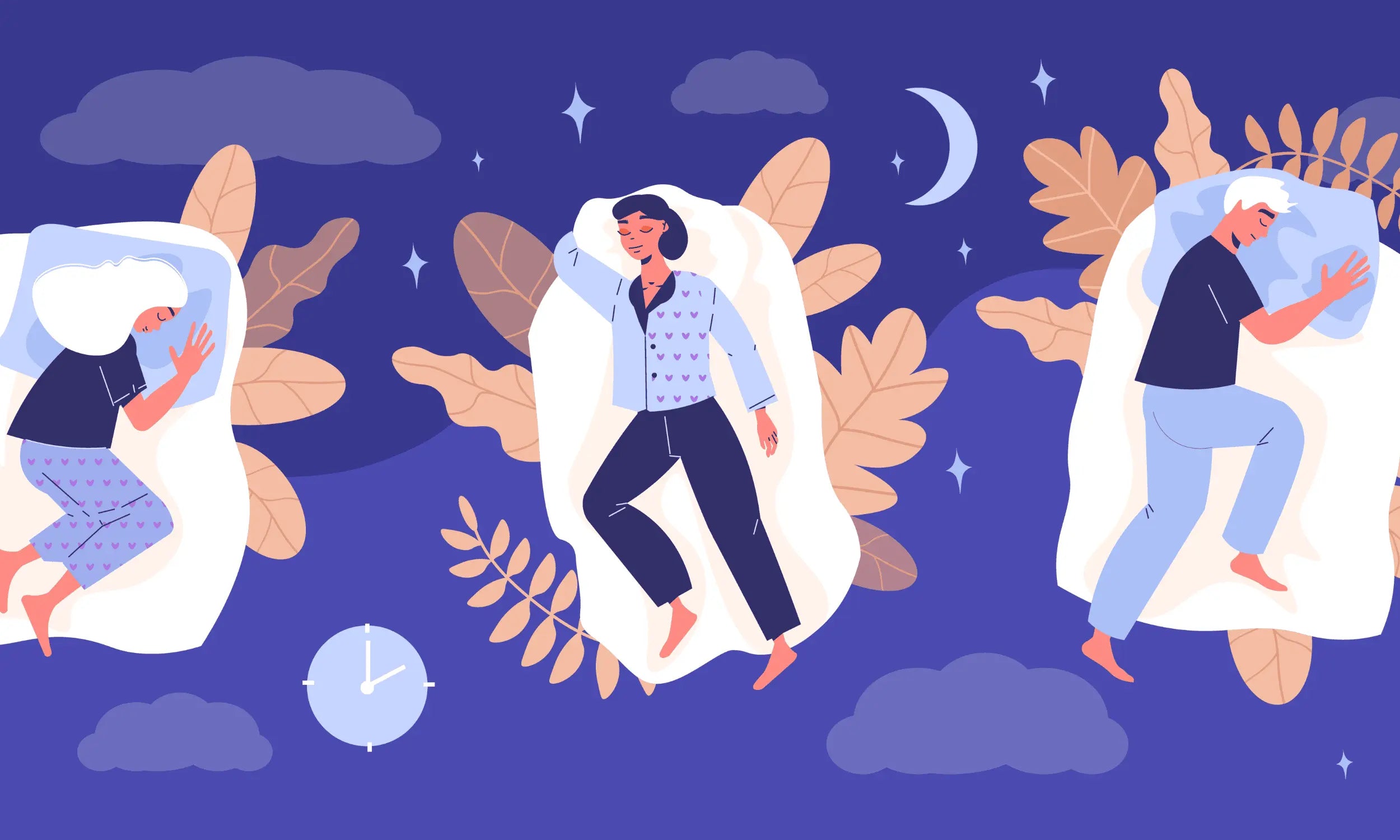 Illustration of a sleeping brain symbolising the mind processing information during sleep, concept of how the brain works while dreaming.